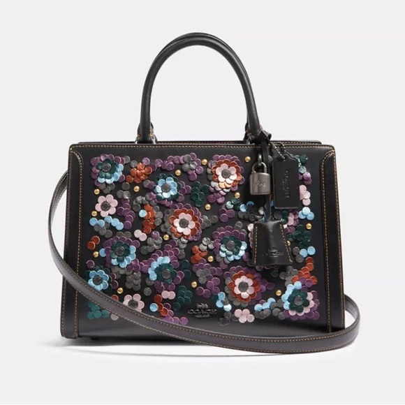 Coach Handbags - COACH Zoe Carryall Bag With Leather Sequins